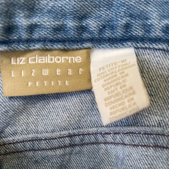 Liz Claiborne Authentic | VTG Mid-Plus Size High Waisted Tapered Mom Jeans - Picture 8 of 10
